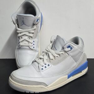 Air Jordan 3 Retro Lucky Shorts Summit White/Blue Men's Shoes CT8532-101 Siz 9.5